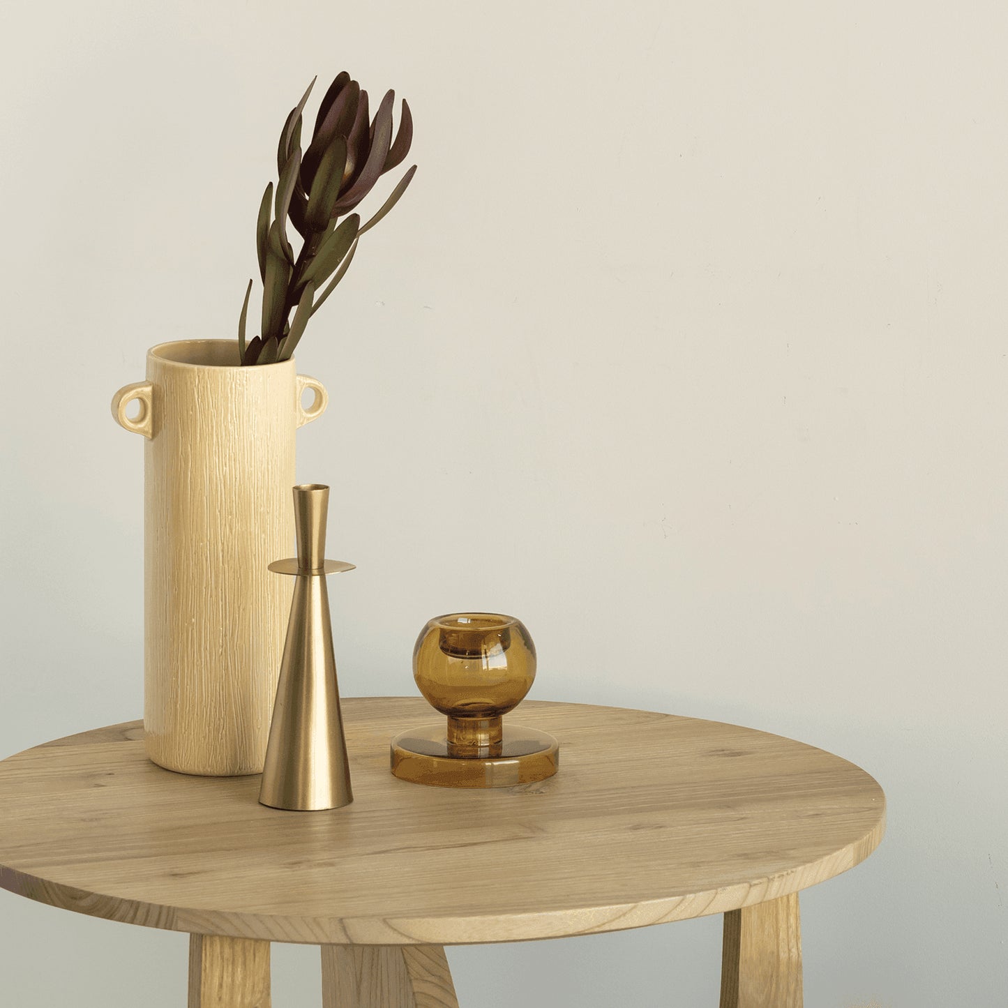 Tealight Holder Wood Rush