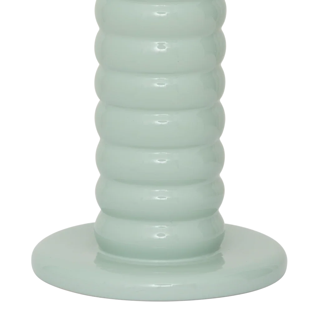 Candle holder Tebongo, Sea foam (set of 2)
