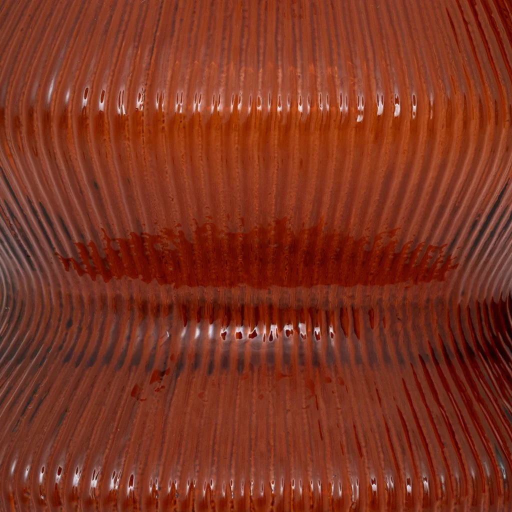 XL tealight holder Skye, Deep orange (set of 2)
