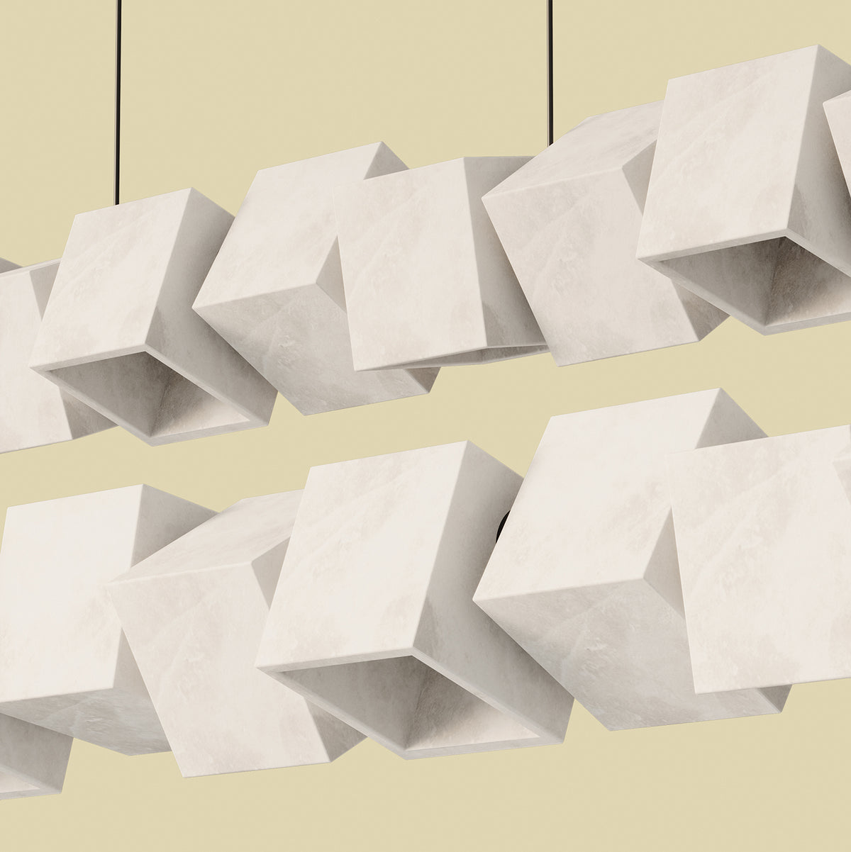 Cubic pendant lamp, image: Aromas del Campo