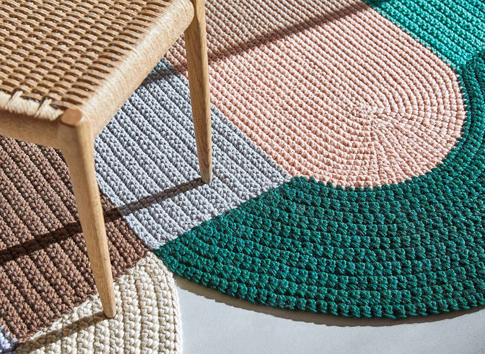 GAN Crochet Trio Rug, Mix