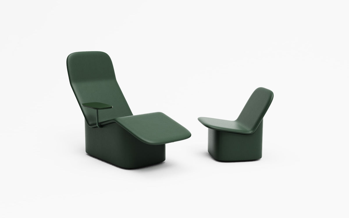 Derlot Laminar Lounge Chair and Chaise Lounger