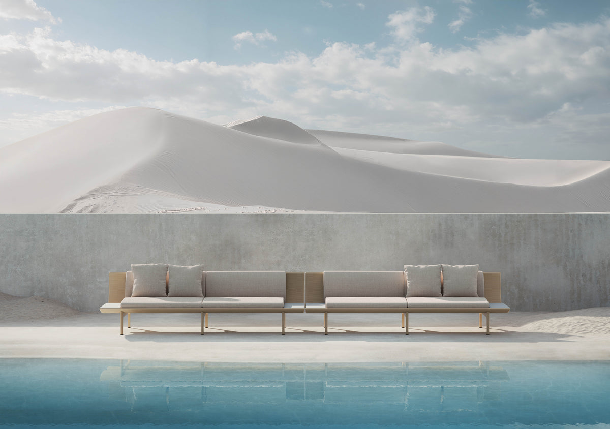 Gandia Blasco Dunne 3 Seat Sofa with 2 Tables