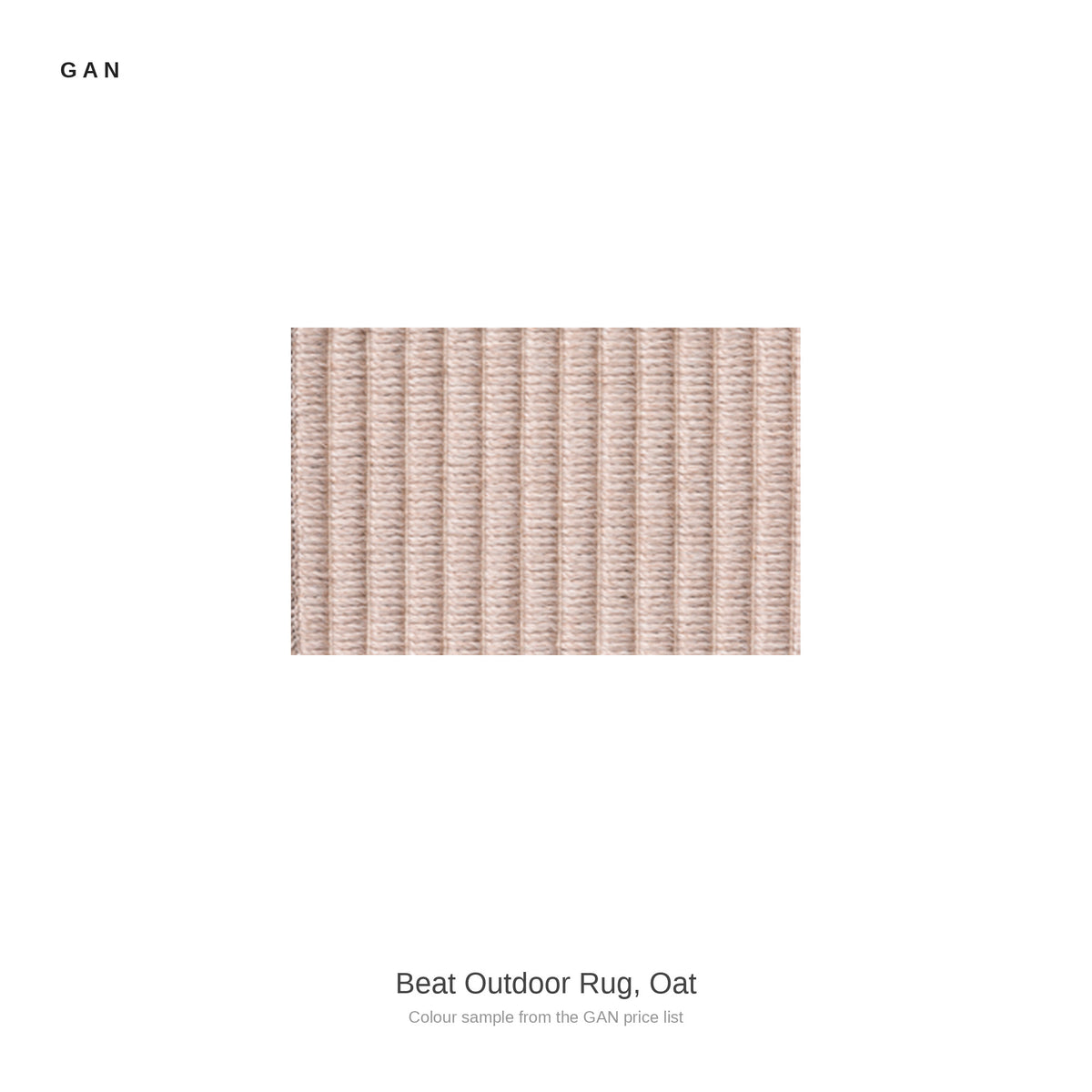 GAN Beat Outdoor Rug, Oat