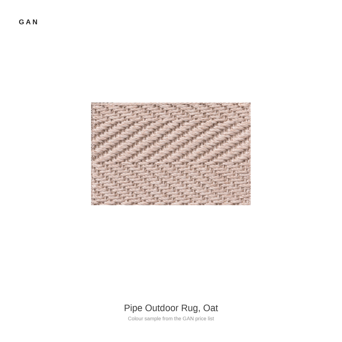 GAN Pipe Outdoor Rug, Oat