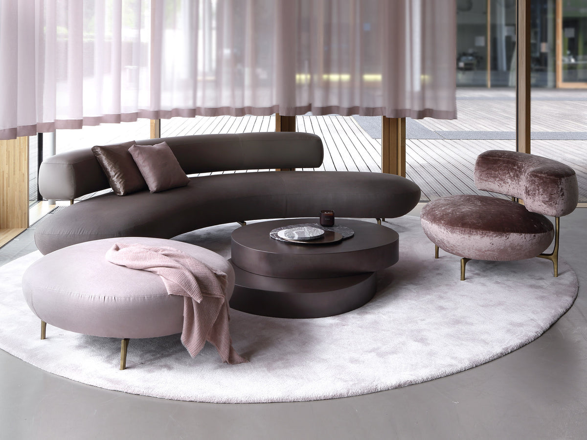 Piet Boon ELLA sofa, armchair and pouf at Milan Design Week, image: Studio Piet Boon