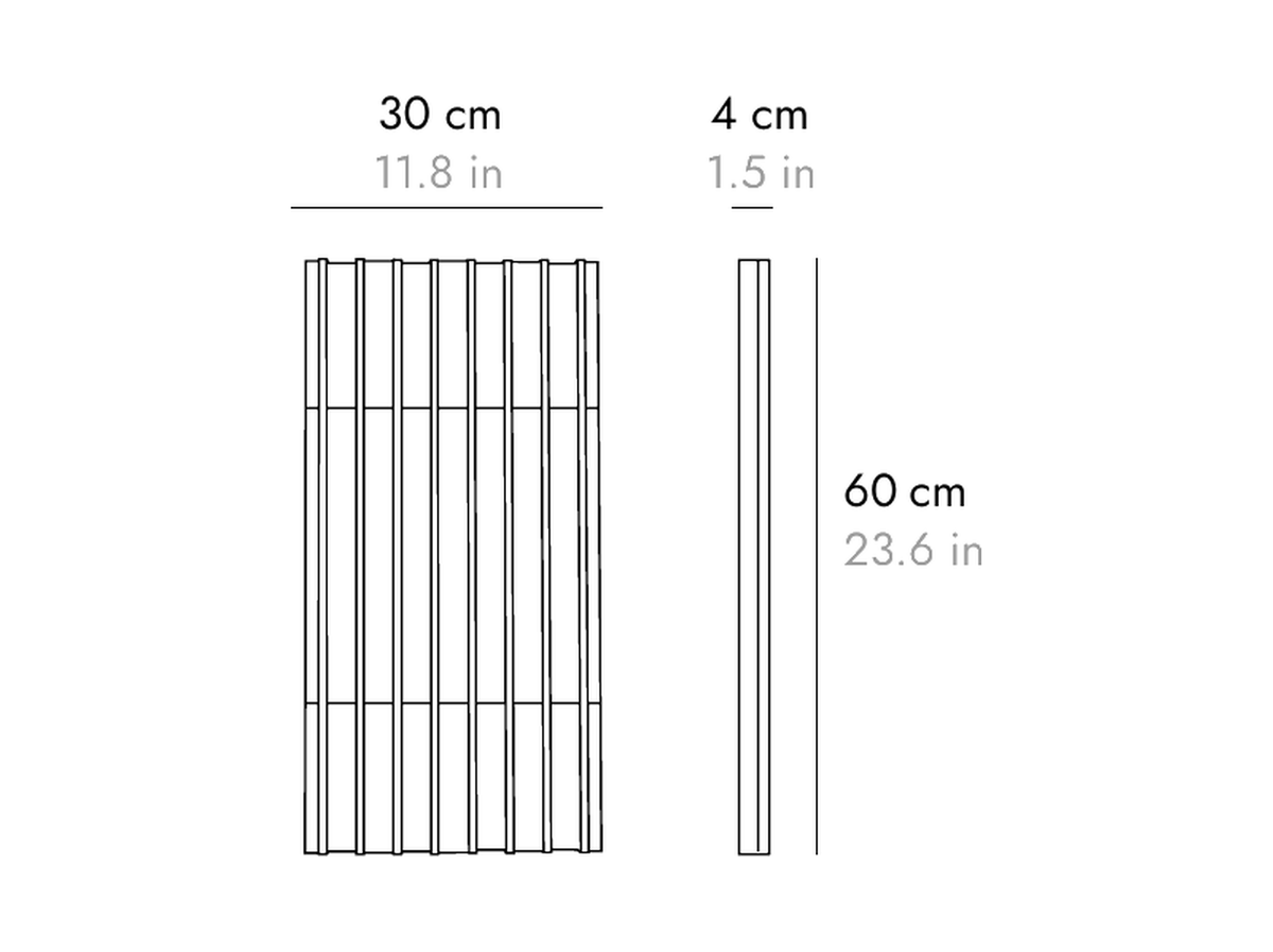 Punt Stockholm Wall Panel, technical drawing