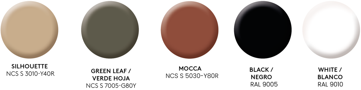 Trag pendant lamp, colour palette, image: Aromas del Campo
