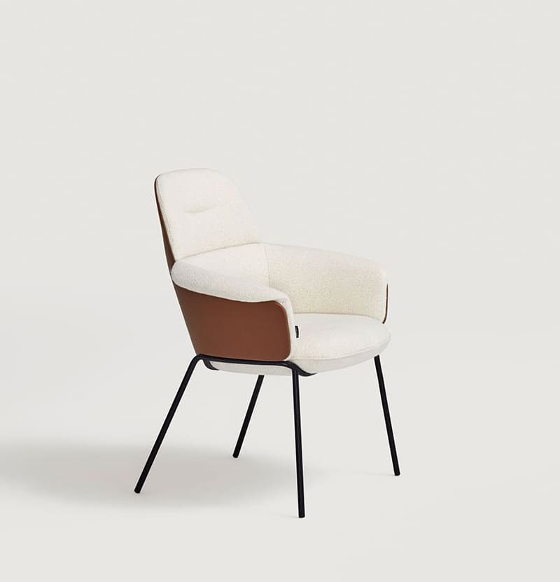 Ulis armchair, upholstered shell, image: Capdell