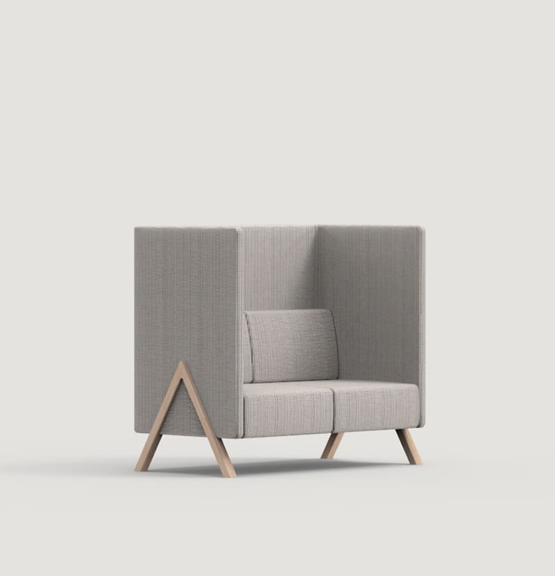 Vision two seat sofa, high back, image: Capdell