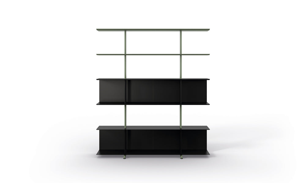 Systemtronic Wing 1600 Freestanding Shelving, 6 Shelves. Photo: Systemtronic