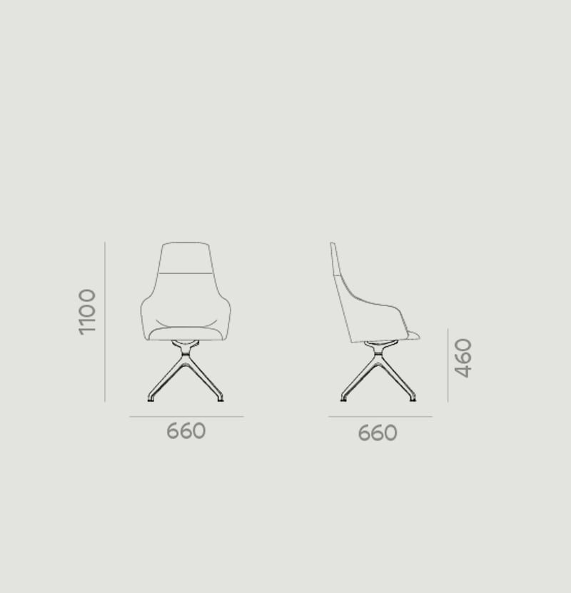 Helium High Back Chair, image: Capdell