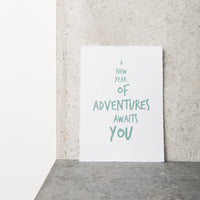 Wish cards with envelope - Adventures (set of 12)
