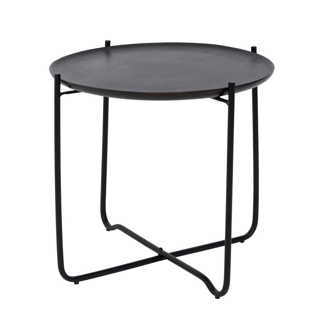 Coffee table with serving tray Fez, Shizu Black Small
