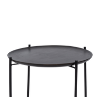 Coffee table with serving tray Fez, Shizu Black Small