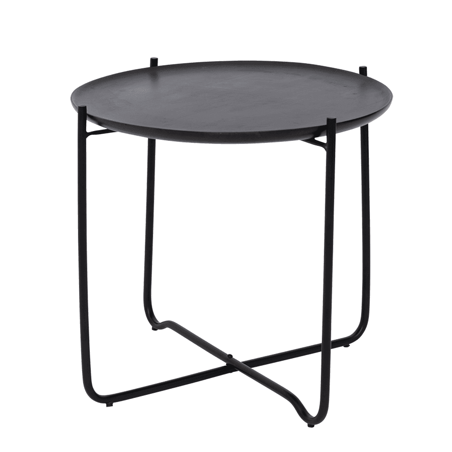 Coffee table with serving tray Fez, Shizu Black Small