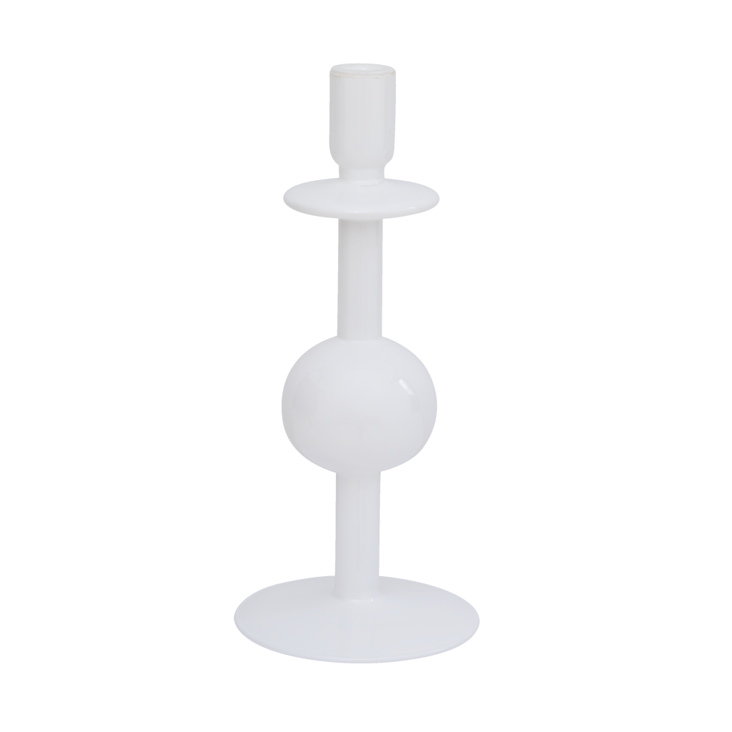 Candle holder recycled glass Bulb, 30cm