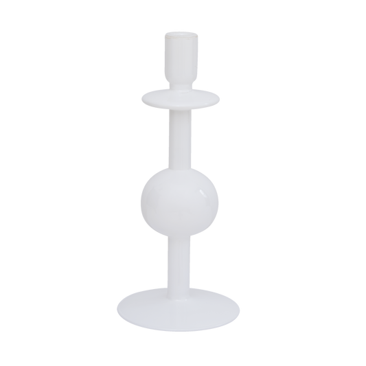 Candle holder recycled glass Bulb, 30cm