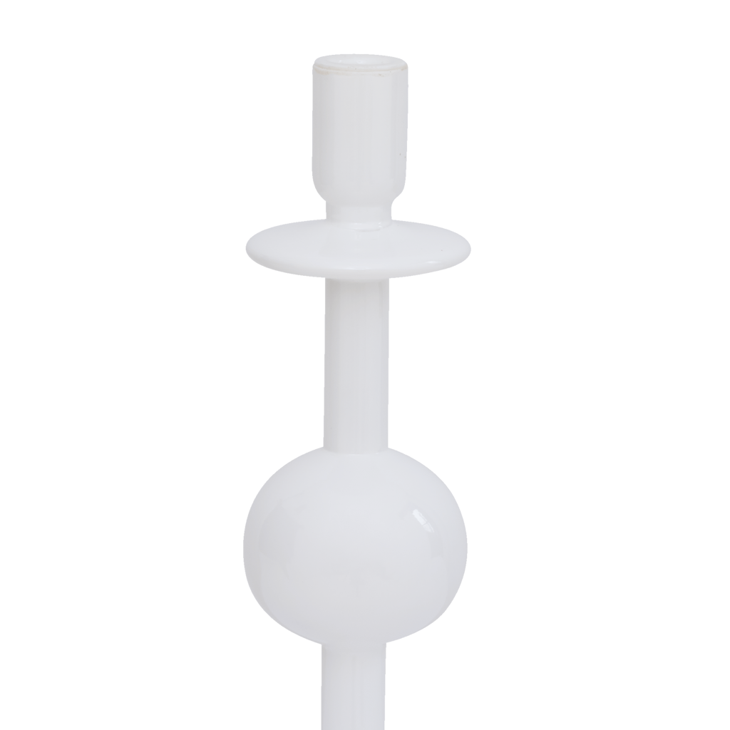 Candle holder recycled glass Bulb, 30cm