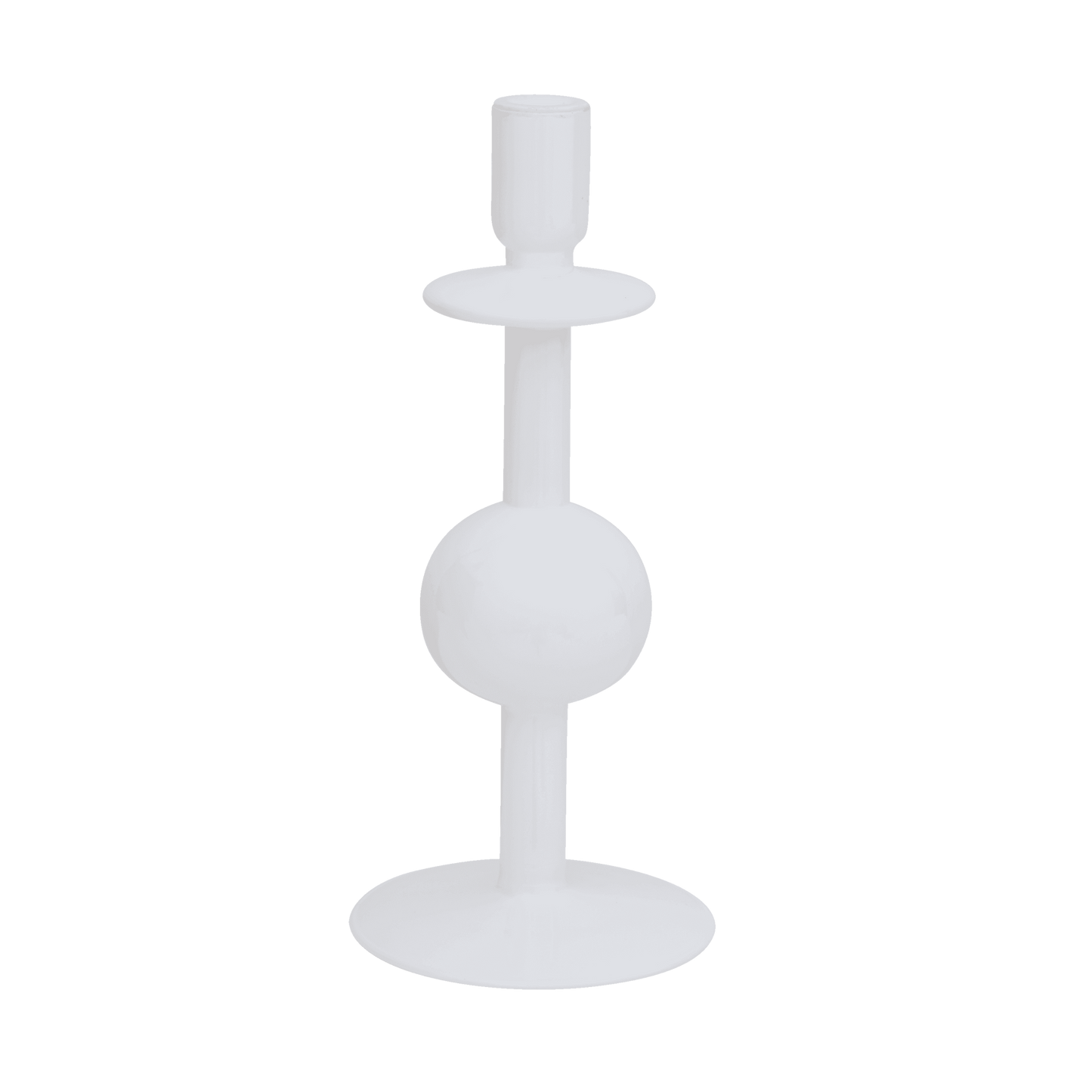 Candle holder recycled glass Bulb, 30cm