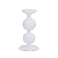 Candle holder recycled glass Bulb, 25cm