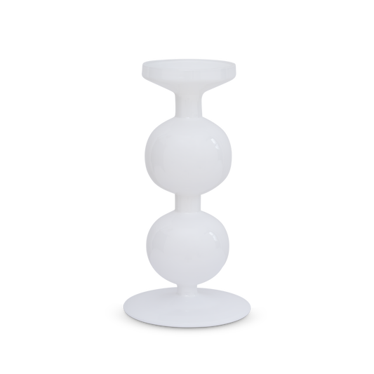 Candle holder recycled glass Bulb, 25cm