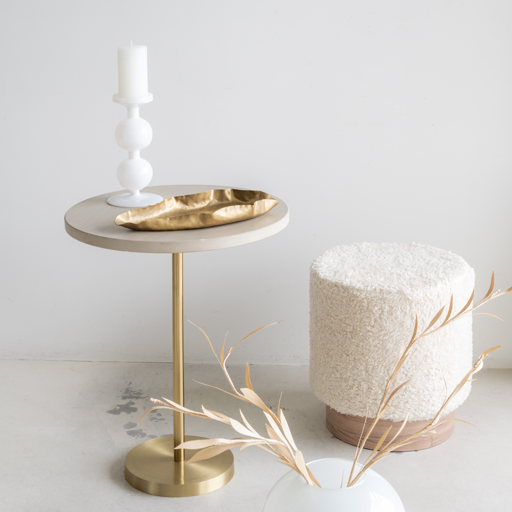 Candle holder recycled glass Bulb, 25cm
