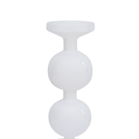 Candle holder recycled glass Bulb, 25cm