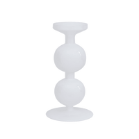 Candle holder recycled glass Bulb, 25cm