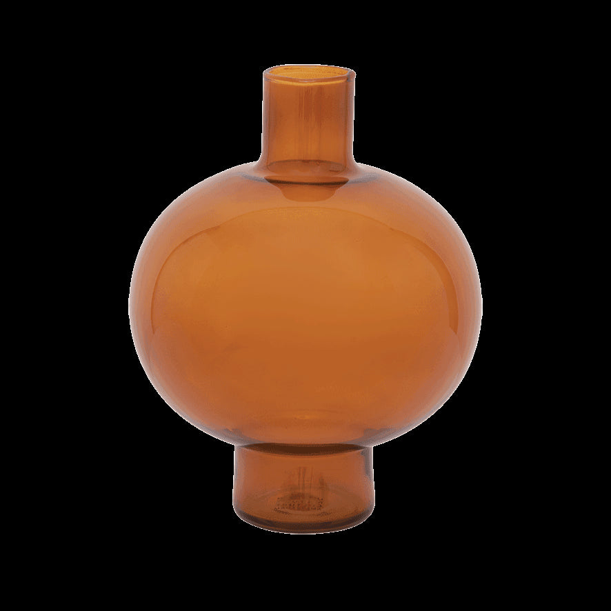 Vase recycled glass Round