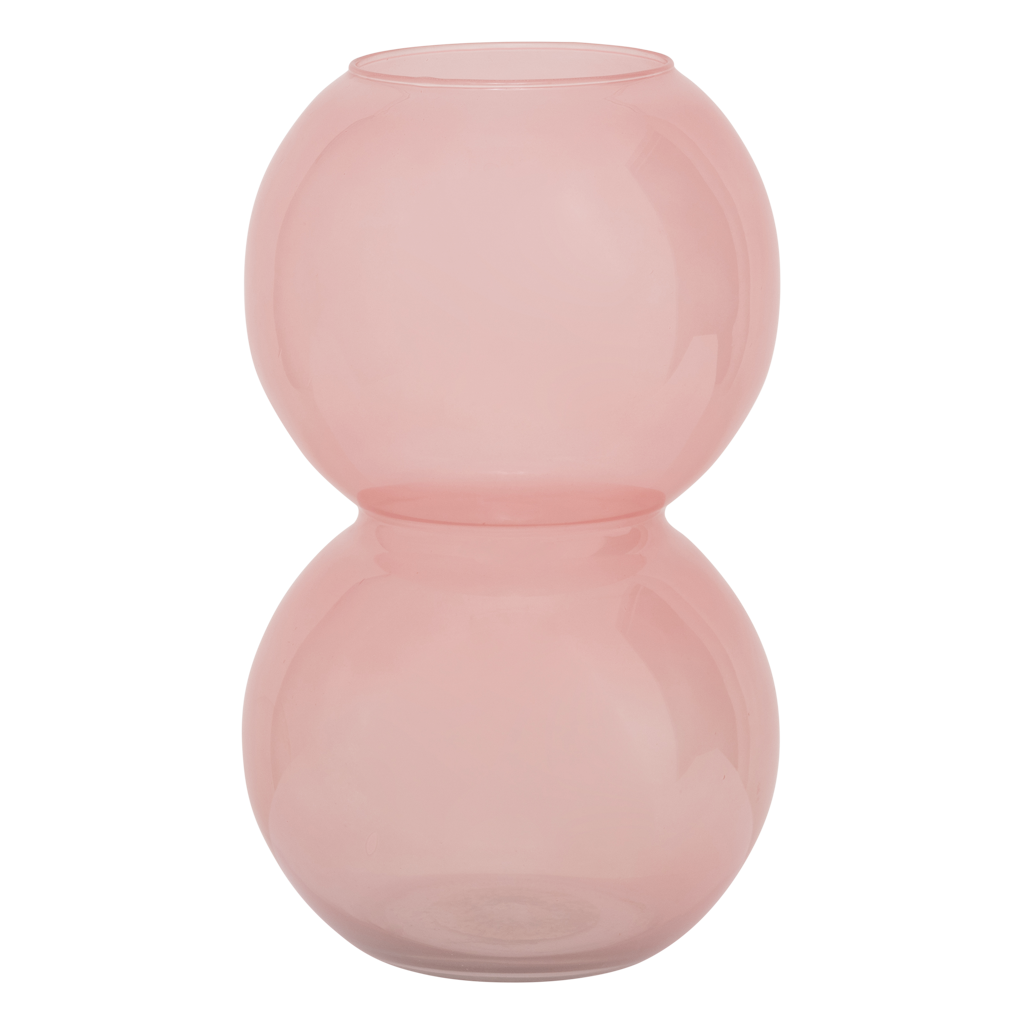 Vase recyled glass Bulb, Brandied Apricot