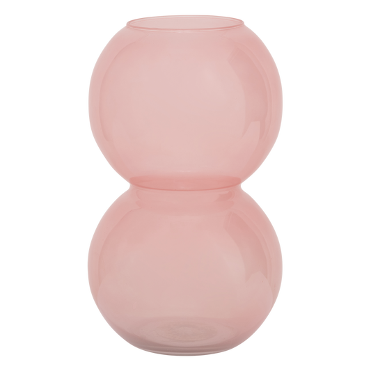 Vase recyled glass Bulb, Brandied Apricot