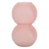 Vase recyled glass Bulb, Brandied Apricot