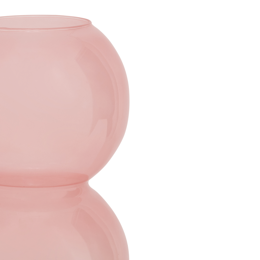 Vase recyled glass Bulb, Brandied Apricot
