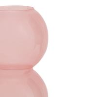 Vase recyled glass Bulb, Brandied Apricot