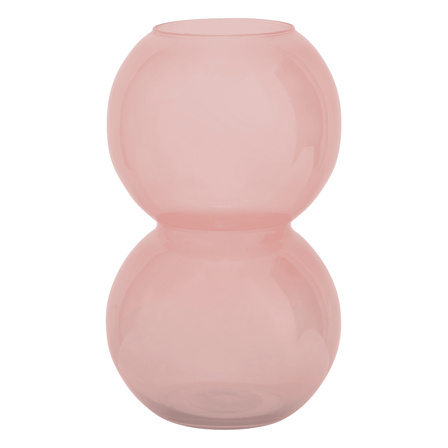 Vase recyled glass Bulb, Brandied Apricot