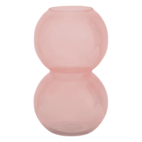 Vase recyled glass Bulb, Brandied Apricot