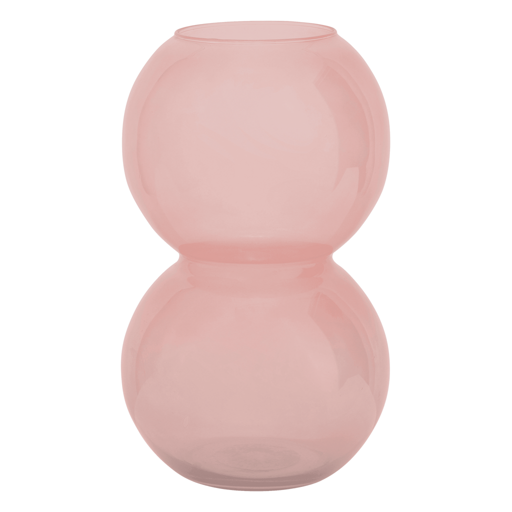 Vase recyled glass Bulb, Brandied Apricot