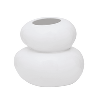 Vase Pebbles White
