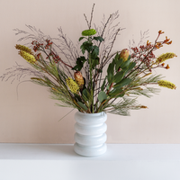 Vase Flower Recycled Glass Bulb
