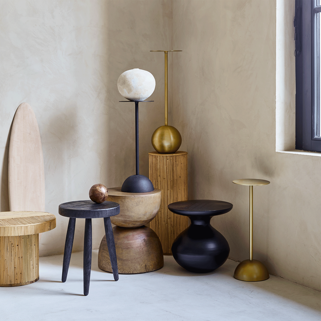 Side table S, Gold