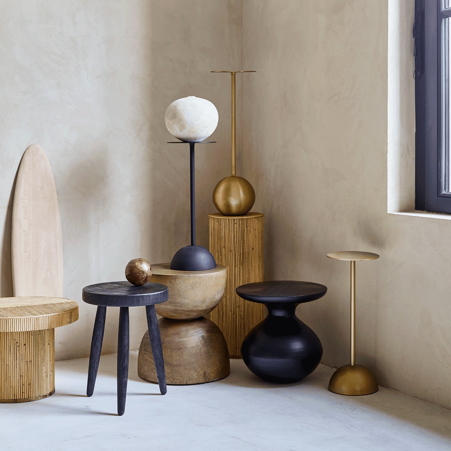 Side table S, Gold