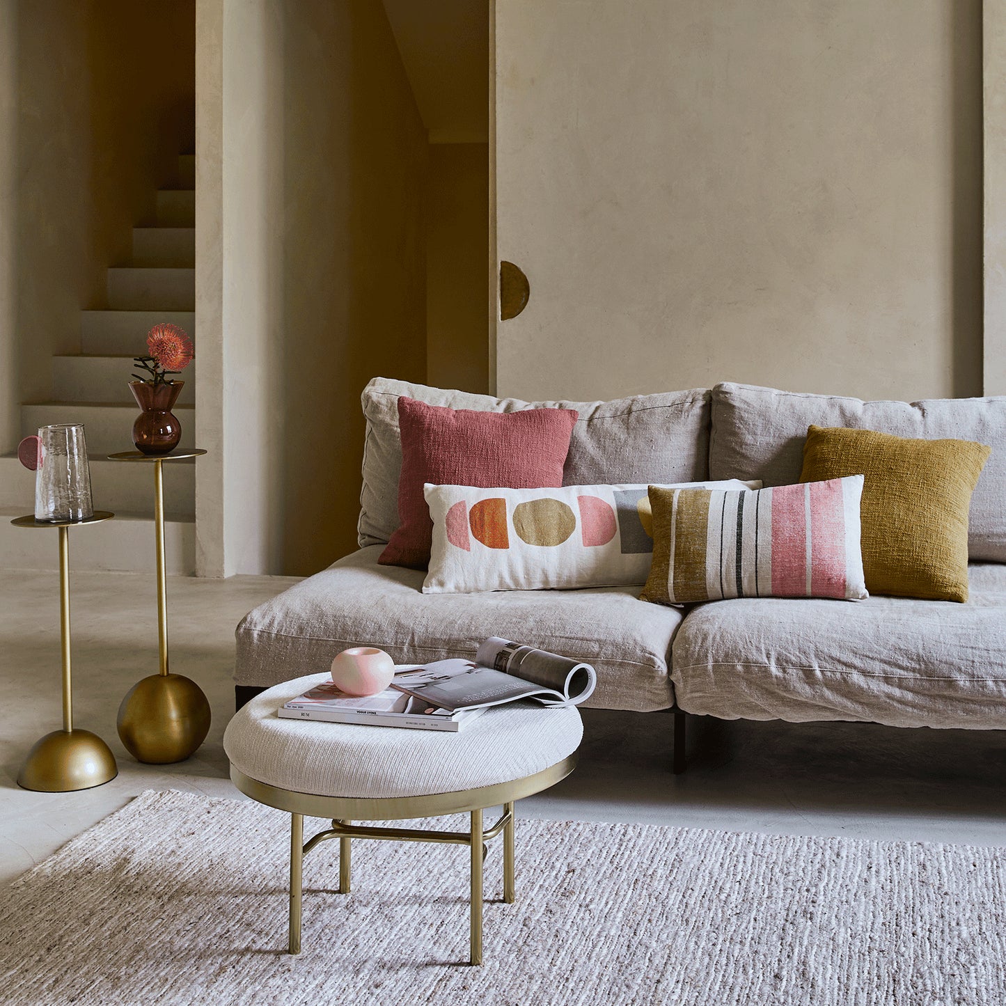 Side table S, Gold