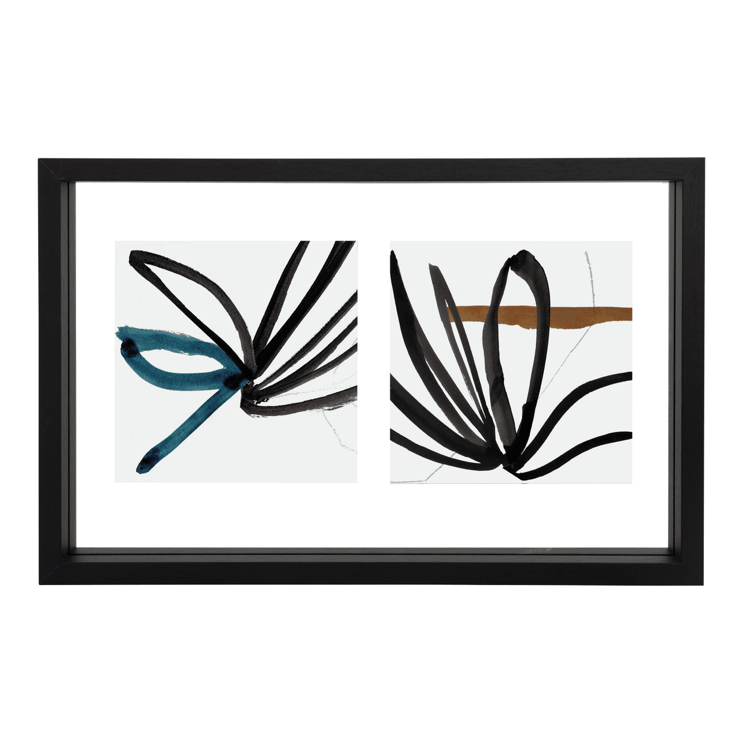 Photo frame Floating Minimalism Double, Black