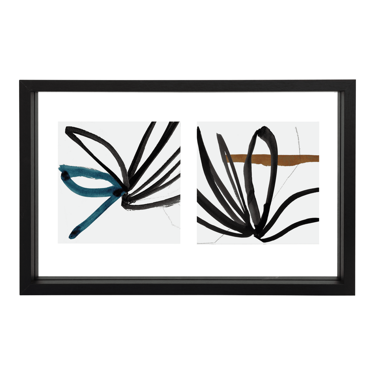 Photo frame Floating Minimalism Double, Black