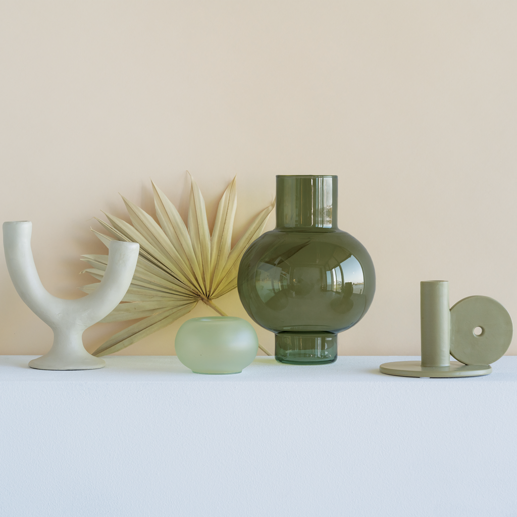 Vase Recycled Glass Tummy A