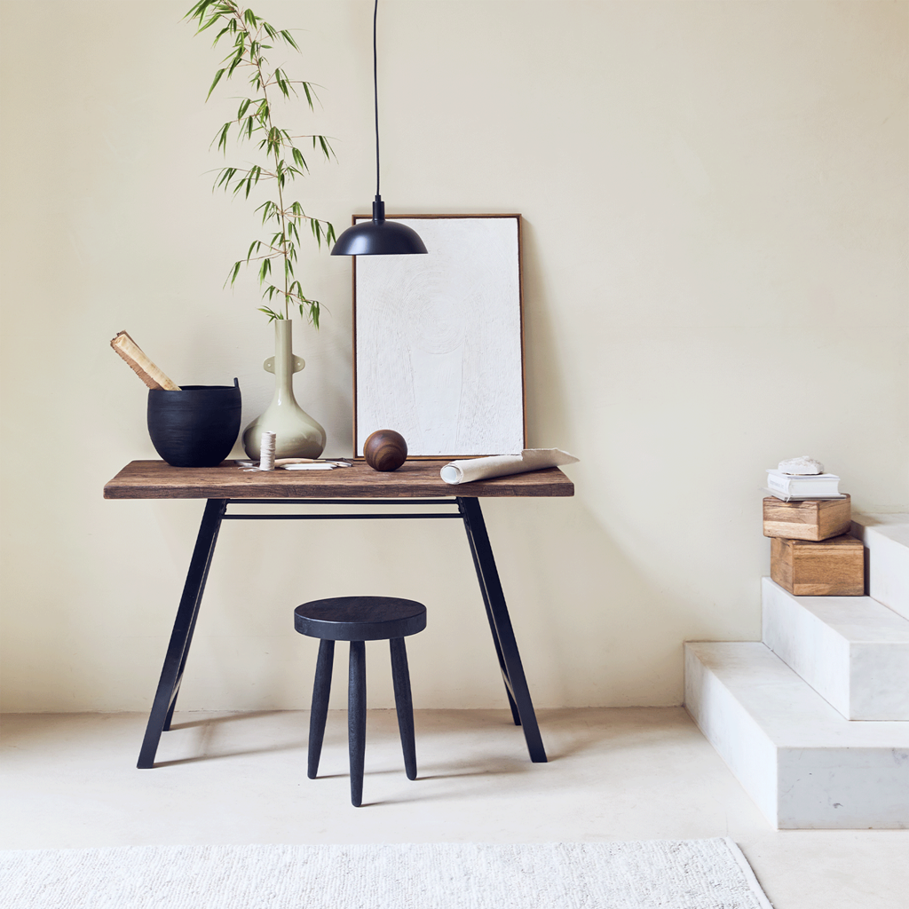 Office desk reclaimed wood and Acacia