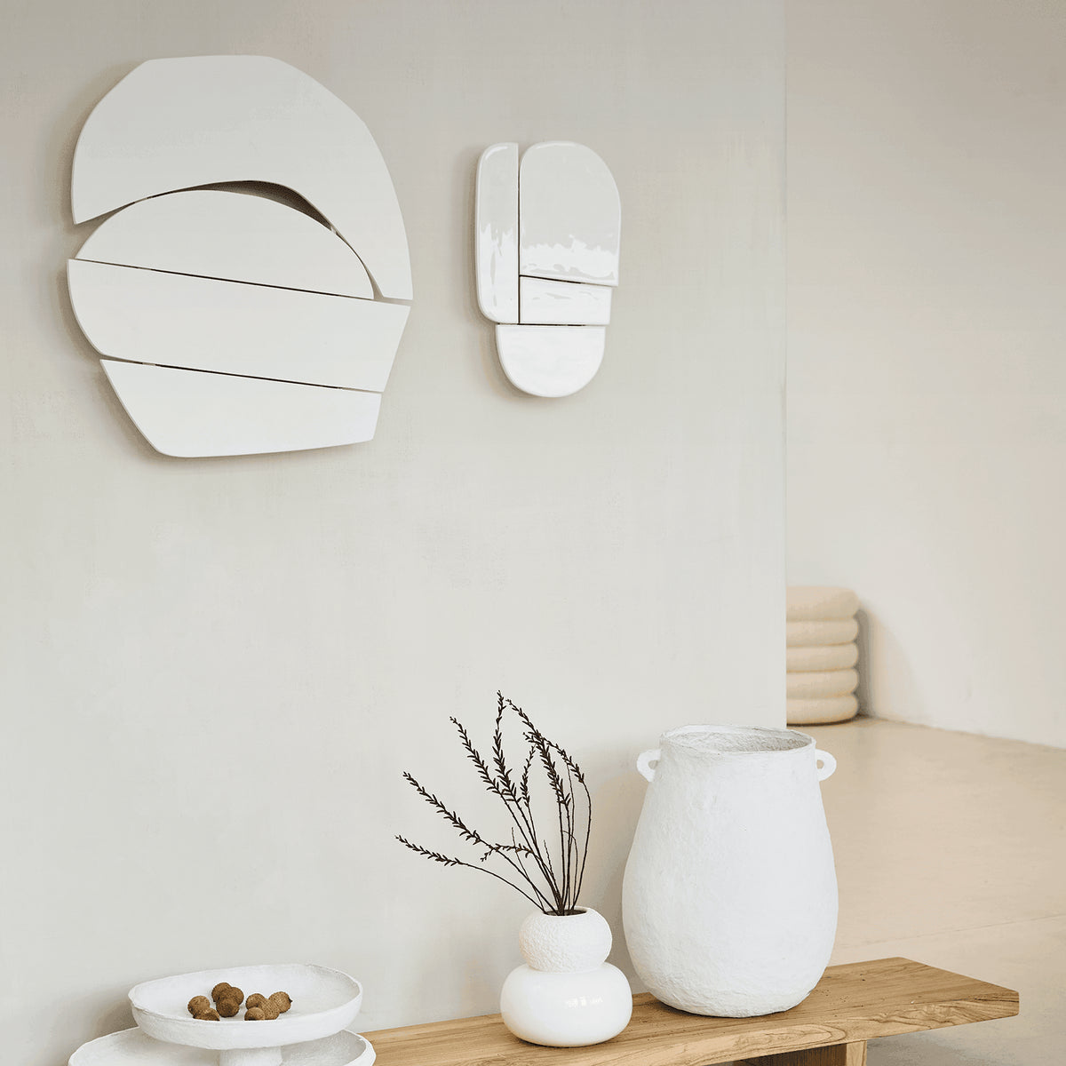 Wall decor Wood Block Off White