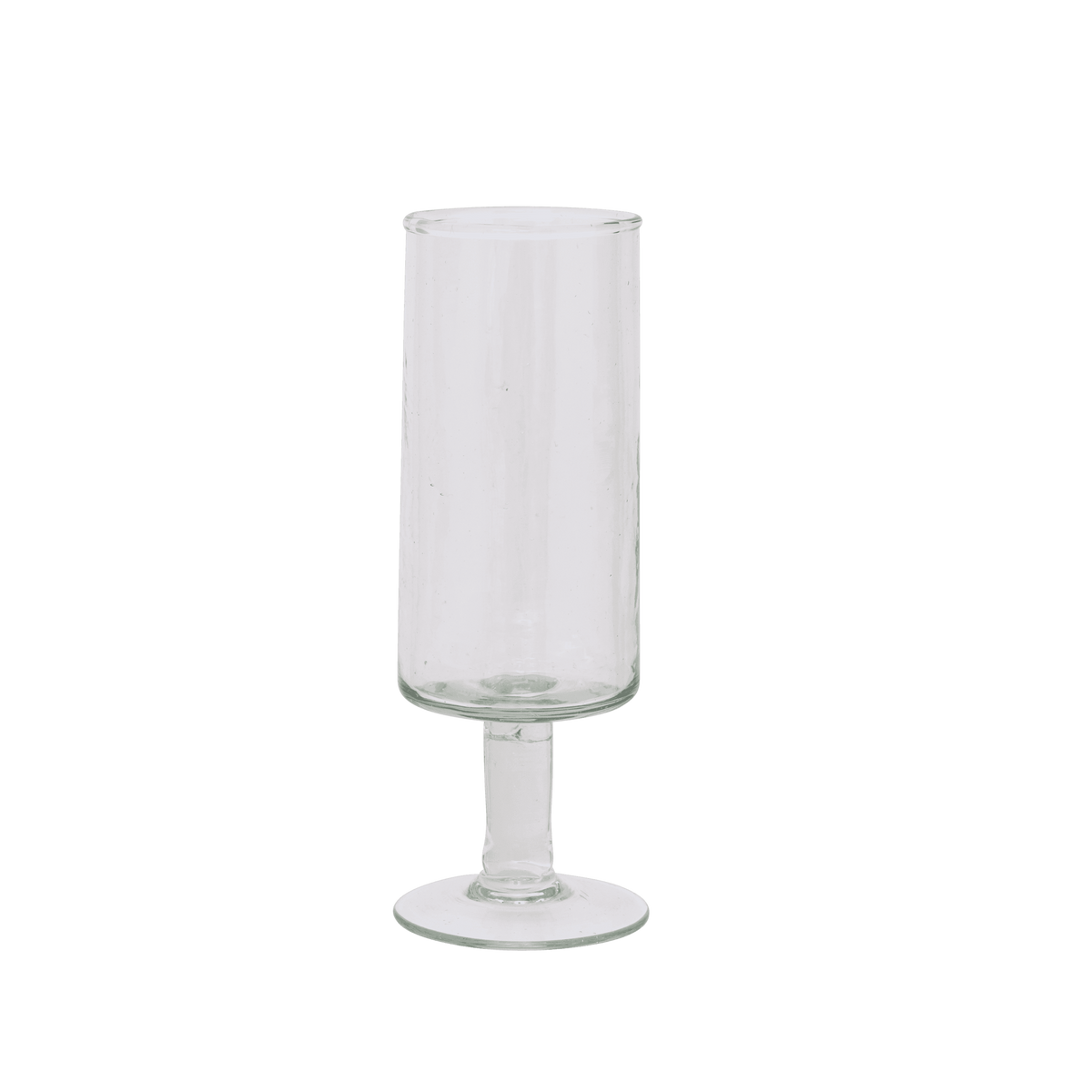 Champagne glass Hammered transparent (set of 4)
