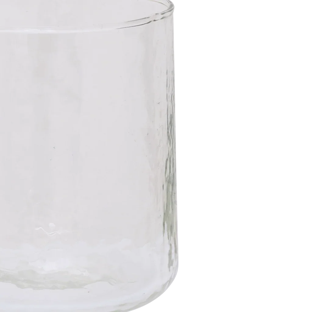 Tumbler Hammered Transparent (set of 4)